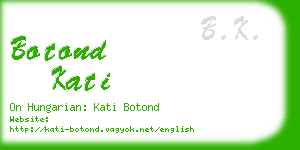 botond kati business card
